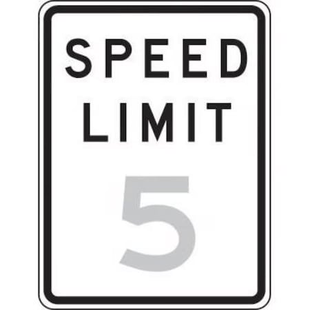 Accuform TRAFFIC SIGN SPEED LIMIT  30 in  X 24 in FRR32450DP